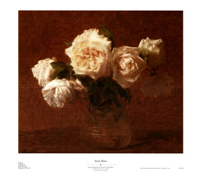 Ivory Roses by Henri Fantin-Latour Pricing Limited Edition Print image