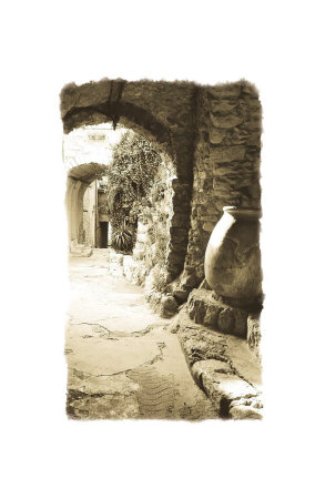 Archway And Stone Jar by Chauve Auckenthaler Pricing Limited Edition Print image