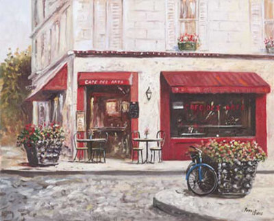 Cafe De Arts by Ronald Lewis Pricing Limited Edition Print image