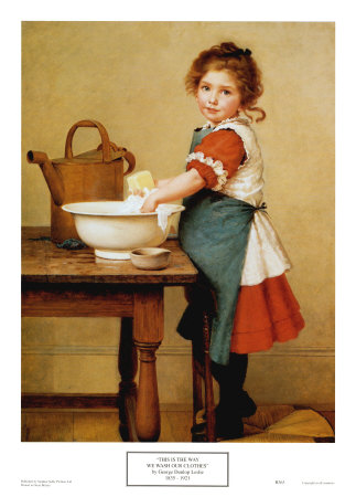 This Is The Way We Wash Our Clothes by George Leslie Pricing Limited Edition Print image