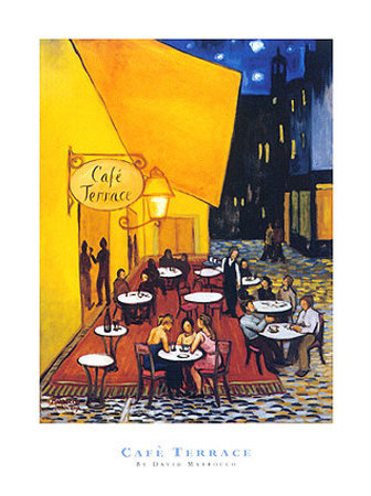Cafe Terrace by David Marrocco Pricing Limited Edition Print image