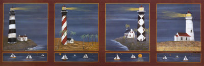 Lighthouses Panel by Susan Clickner Pricing Limited Edition Print image