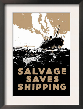 Salvage Saves Shipping by E. Oliver Pricing Limited Edition Print image