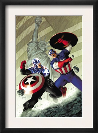 Captain America #40 Cover: Captain America by Steve Epting Pricing Limited Edition Print image