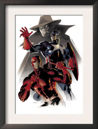 Daredevil & Captain America: Dead On Arrival Cover: Captain America And Daredevil by Claudio Villa Pricing Limited Edition Print image