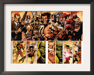 Secret Invasion #8 Group: Wolverine by Leinil Francis Yu Pricing Limited Edition Print image