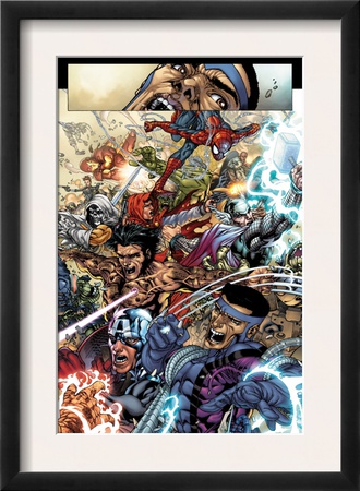 Avengers: The Initiative #19 Group: Spider-Man, Crusader, Captain America, Wolverine And Thor by Harvey Talibao Pricing Limited Edition Print image