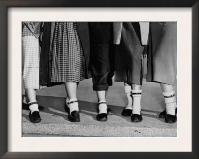Legs And Feet With Dog Collar Anklets by Roger Higgins Pricing Limited Edition Print image
