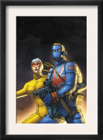 The New Invaders #5 Cover: Union Jack And Spitfire by Scott Kolins Pricing Limited Edition Print image