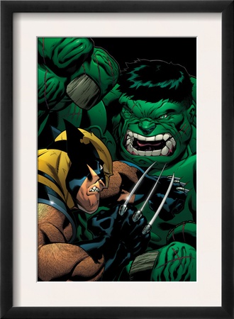 World War Hulk: X-Men #2 Cover: Wolverine And Hulk by Ed Mcguiness Pricing Limited Edition Print image