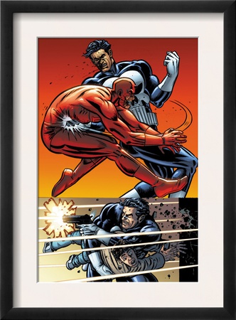 Daredevil Vs. Punisher #5 Cover: Daredevil And Punisher by Dave Lapham Pricing Limited Edition Print image