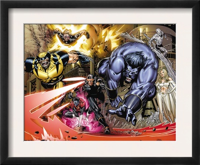 X-Men: Endangered Species One-Shot #1 Group: Beast by Scot Eaton Pricing Limited Edition Print image