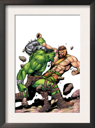 Incredible Hulk #107 Cover: Hulk And Hercules by Gary Frank Pricing Limited Edition Print image