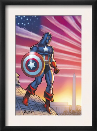Captain America Theater Of War: America First! #1 Cover: Captain America by Howard Chaykin Pricing Limited Edition Print image