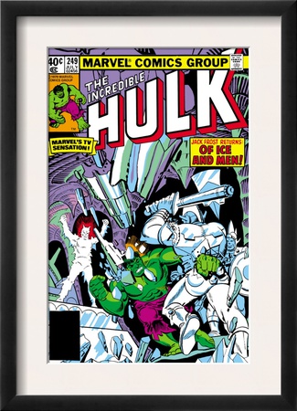 The Incredible Hulk #249 Cover: Hulk And Jack Frost Fighting by Steve Ditko Pricing Limited Edition Print image