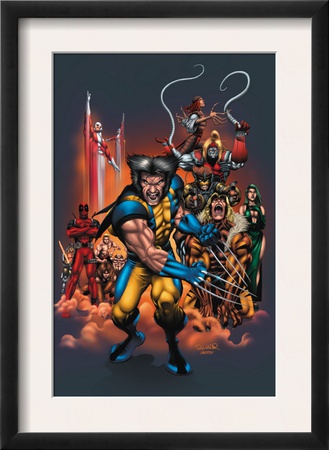 The Official Handbook Of The Marvel Universe: Wolverine 2004 Cover: Wolverine by Salvador Larroca Pricing Limited Edition Print image