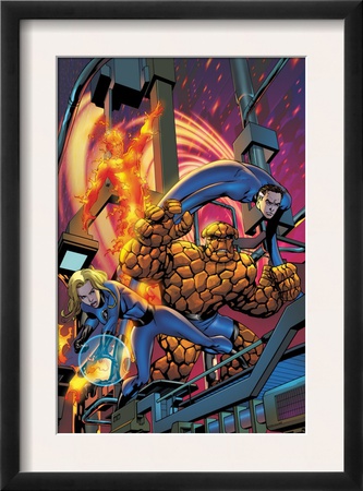 Fantastic Four #535 Cover: Human Torch, Invisible Woman, Mr. Fantastic, Thing And Fantastic Four by Mike Mckone Pricing Limited Edition Print image