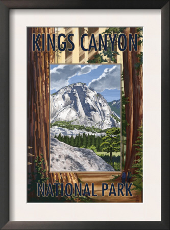 Kings Canyon Nat'l Park - Mountain View - Lp Poster, C.2009 by Lantern Press Pricing Limited Edition Print image