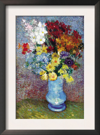Flowers In A Blue Vase by Vincent Van Gogh Pricing Limited Edition Print image