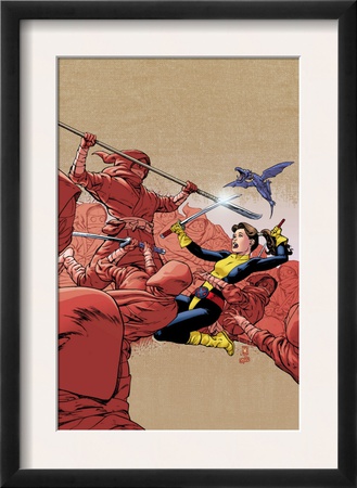 X-Men: Kitty Pryde- Shadow & Flame #2 Cover: Shadowcat, Lockheed, Pryde And Kitty by Paul Smith Pricing Limited Edition Print image