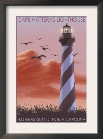 Cape Hatteras Lighthouse - North Carolina, C.2009 by Lantern Press Pricing Limited Edition Print image