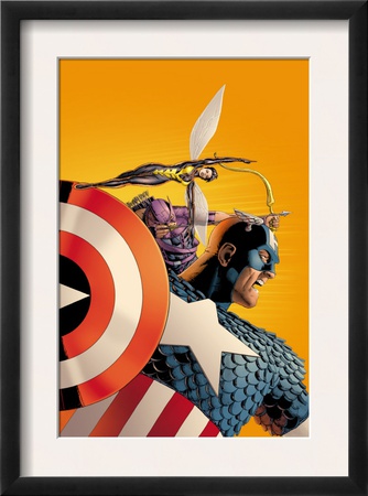 Avengers #77 Cover: Captain America, Wasp, Hawkeye And Avengers by John Cassaday Pricing Limited Edition Print image