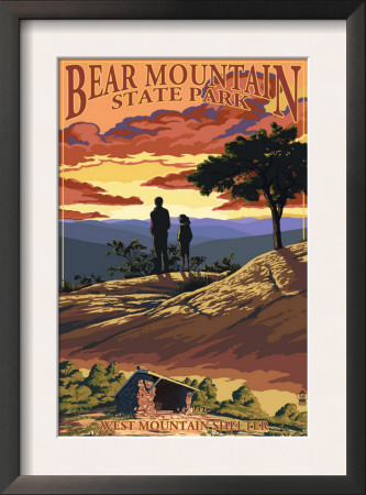 Bear Mountain State Park, New York - West Mountain Shelter, C.2009 by Lantern Press Pricing Limited Edition Print image
