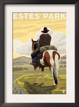 Estes Park, Colorado - Cowboy, C.2009 by Lantern Press Pricing Limited Edition Print image