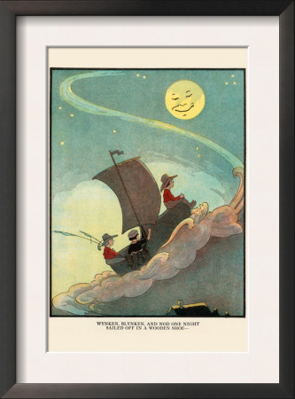 Wynken, Blynken, And Nod Sailed Off In A Wooden Shoe by Eugene Field Pricing Limited Edition Print image