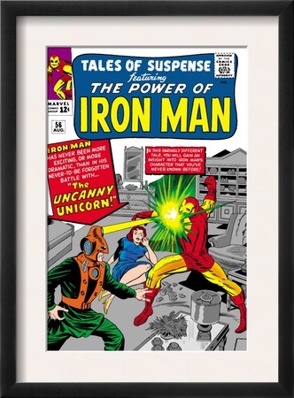 Tales Of Suspense #56 Cover: Iron Man And Unicorn Fighting by Don Heck Pricing Limited Edition Print image
