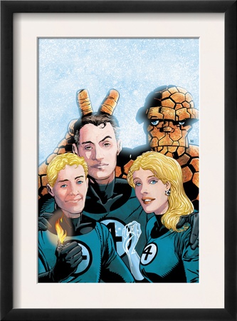 Fantastic Four Volume 3 #50 Cover: Thing, Mr. Fantastic, Human Torch And Invisible Woman by Barry Windsor-Smith Pricing Limited Edition Print image