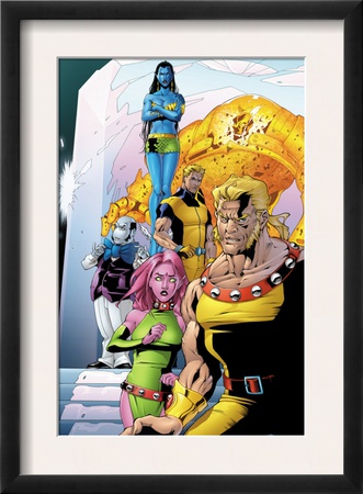 Exiles #62 Group: Sabretooth, Blink, Morph, Mimic, Namora And Holocaust by Mizuki Sakakibara Pricing Limited Edition Print image