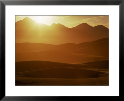 Silhouetted Mountain Range At Sunrise by Rick Raymond Pricing Limited Edition Print image