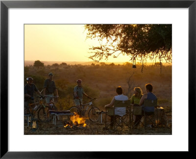 Wilderness Camp On Mountain Biking Safari At Mashatu Game Reserve, Botswana by Roger De La Harpe Pricing Limited Edition Print image