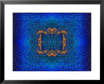 Blue And Orange Fractal Design by Albert Klein Pricing Limited Edition Print image
