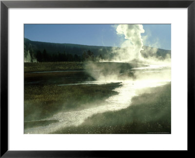 Old Faithful, Run-Off Yellowstone, Usa by Stan Osolinski Pricing Limited Edition Print image