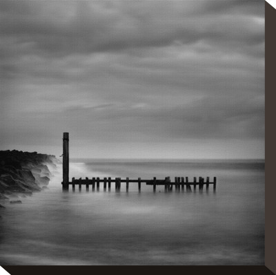 Jetty In Black And White by Shane Settle Pricing Limited Edition Print image