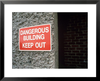 Dangerous Building Sign, Scotland by Iain Sarjeant Pricing Limited Edition Print image