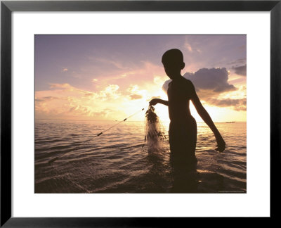 Boy With Fishing Net, Thailand by Jacob Halaska Pricing Limited Edition Print image