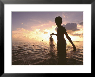 Boy With Fishing Net, Thailand by Jacob Halaska Pricing Limited Edition Print image