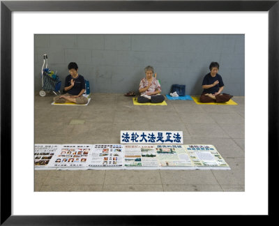 Women Protesting About China's Communist Regime, Singapore, Southeast Asia by Amanda Hall Pricing Limited Edition Print image