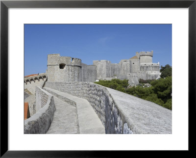 City Wall And Fortress Minceta In Background, Dubrovnik, Dalmatia, Croatia by Joern Simensen Pricing Limited Edition Print image