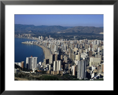 High Rise Apartments Lining Beach Zone, Benidorm, Costa Blanca, Valencia Region, Spain by Tony Waltham Pricing Limited Edition Print image