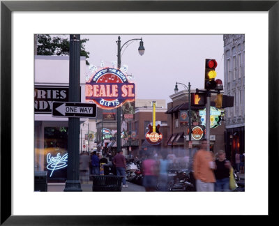 The Famous Beale Street At Night, Memphis, Tennessee, United States Of America, North America by Gavin Hellier Pricing Limited Edition Print image