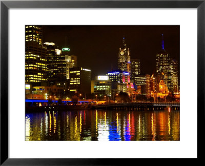 Yarra River, Queens Bridge And Cbd, Melbourne, Victoria, Australia by David Wall Pricing Limited Edition Print image