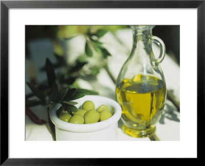 Olive Oil And Green Olives by Christine Gille Pricing Limited Edition Print image
