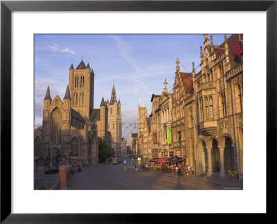 Sint Niklaaskerk And Sint Baafs Kathedraal Ghent, East Flanders, Belgium by Alan Copson Pricing Limited Edition Print image