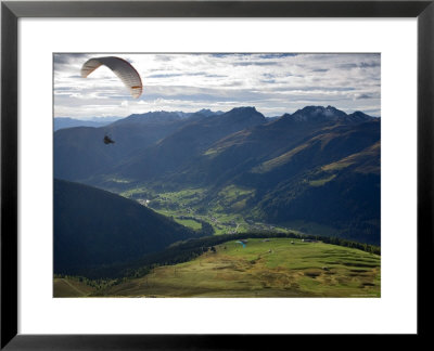 Paragliding, Jacobshorn, Davos, Graubunden, Switzerland by Doug Pearson Pricing Limited Edition Print image