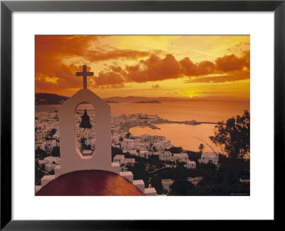 Mykonos Town And Harbour, Mykonos, Greece by Doug Pearson Pricing Limited Edition Print image