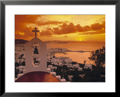 Mykonos Town And Harbour, Mykonos, Greece by Doug Pearson Pricing Limited Edition Print image